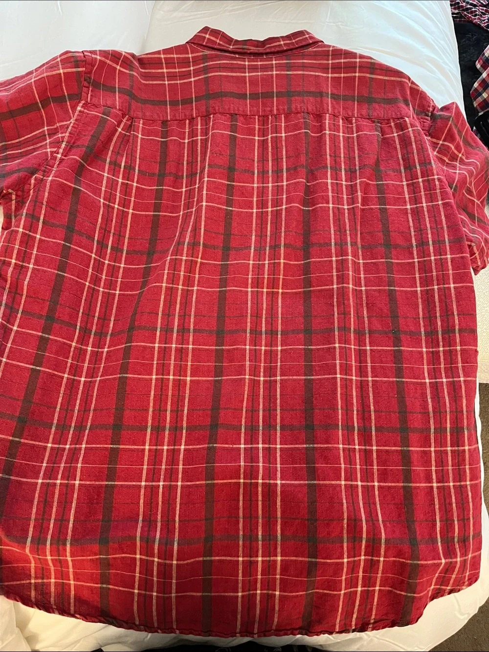 J. Crew Red Plaid Long-Sleeve Button-Down Shirt